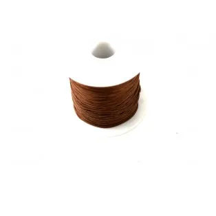 Κορδόνι μακραμέ 0.8mm καφέ/K8018