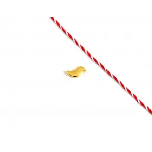 Μεταλλικό πουλάκι περαστό 1,2*0,5cm