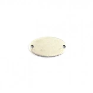 Μεταλλική ταυτότητα ασημί 2*1cm-20τμχ/ma012