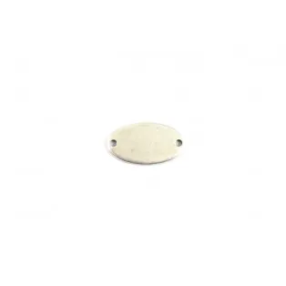 Μεταλλική ταυτότητα ασημί 2*1cm-20τμχ/ma012