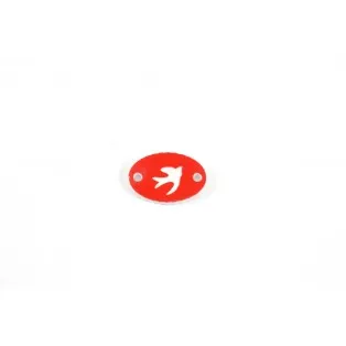 Πλέξι ακρυλικό οβάλ 1,5*1cm-12τμχ/pm003