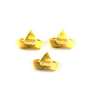Μεταλλική βαρκούλα  επιχρυσωμένη  1*1,2cm