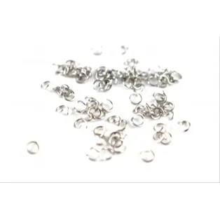 Ατσάλινο κρικάκι 4mm ασημί