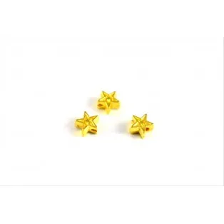 Μεταλλικά αστέρια χρυσά 0.7cm
