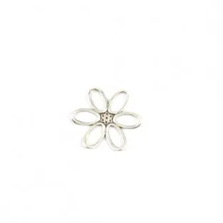 Μεταλλική μαργαρίτα  4τεμ  4,8*4,3cm  mma021