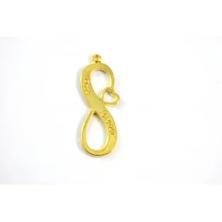 Μεταλλικό άπειρο 4,5*1,5cm-12τμχ/ke053