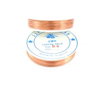 Σύρμα χάλκινο ροζ χρυσό 4mm-40m/sx018