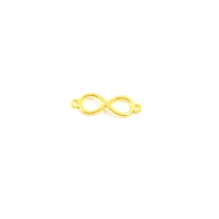 Μεταλλικό άπειρο 20 τμχ επίχρυσο 4 *1,2cm