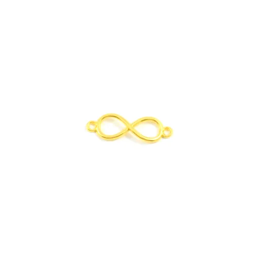 Μεταλλικό άπειρο 20 τμχ επίχρυσο 4 *1,2cm