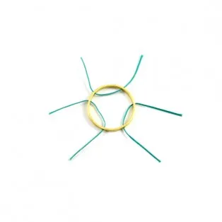 Μπρούτζινος κύκλος περαστό 3 * 3cm
