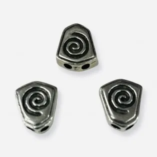 Μεταλλικός Θυρεός 15 * 10 mm Ασημί