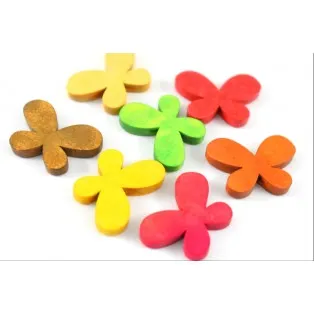 Ξύλινη πεταλούδα 2*2,5cm-30τμχ/ks345