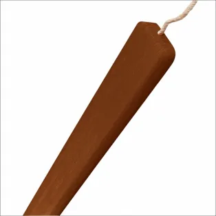Αρωματική καφε λαμπάδα ξυστή πλακέ 30cm