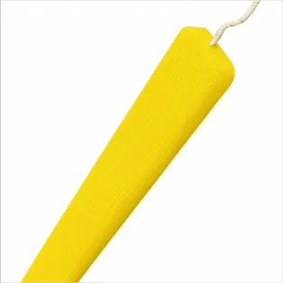 Αρωματική κιτρινο λαμπάδα ξυστή πλακέ 30cm