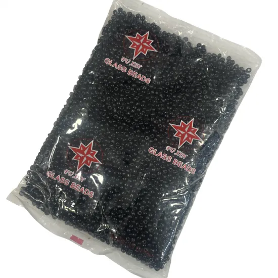 Χάντρες Ροκάι Μαύρες 6/0 3.5-4mm 500gr